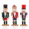 15CM Weihnachtsnussknacker Marionetten-Soldaten-Set Handgefertigter Nussknacker-Soldaten-Dekoration Weihnachten Neujahr Festival Dekoration