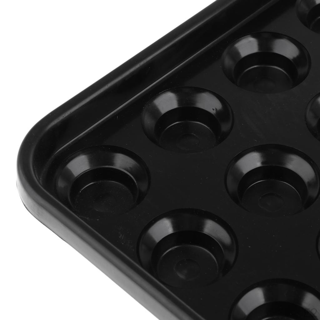 Platic Standard British Billiards Snooker Tray for 22 Balls Black