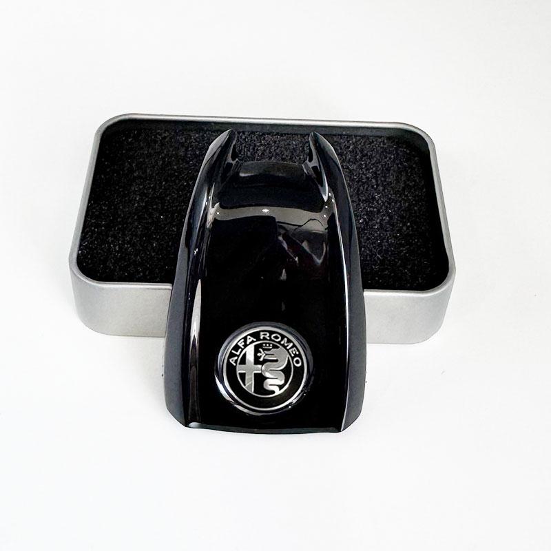 VDNQM1 Car Key Cover Replacement Key Case for Alfa Romeo Giulia Stelvio Tonale Carbon Fiber Style