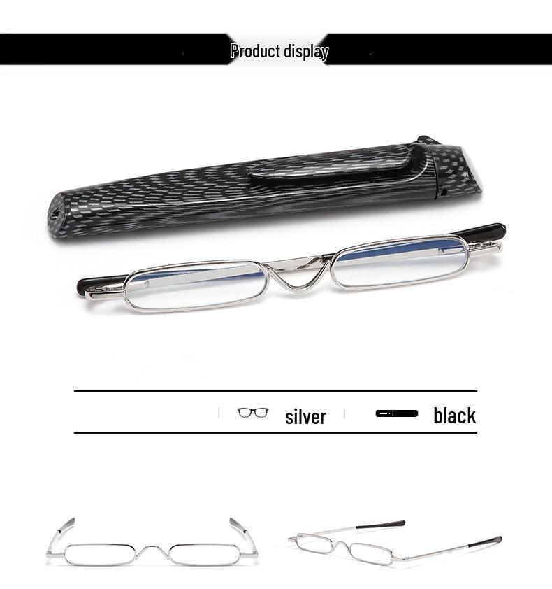 Ultralight Unisex Mini Pen Clip Anti-Blue Light Reading Glasses