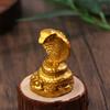 2025 Year Of The Snake Figurine Simulation Snake Resin Ornaments Sculpture Statue Chinese Style Tabletop Lucky  Year Gift
