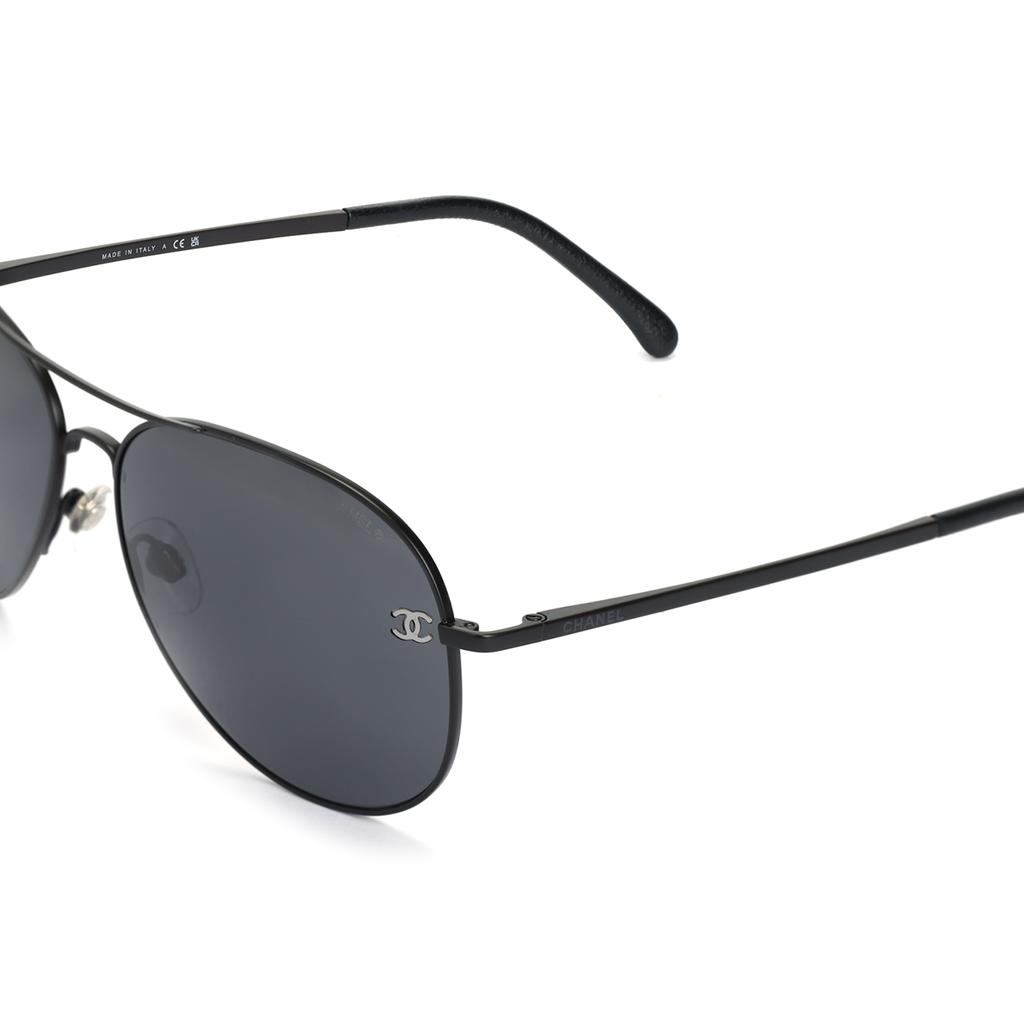 Chanel Gafas de sol de aviador con montura de metal unisex Gafas de sol CH4189TQ-C11287