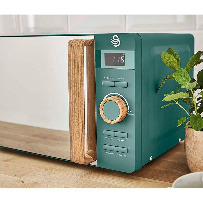 Micro-ondes Digital 20L Design Moderne Nordic SWAN SM22036GRENEUN 800W Vert 52534