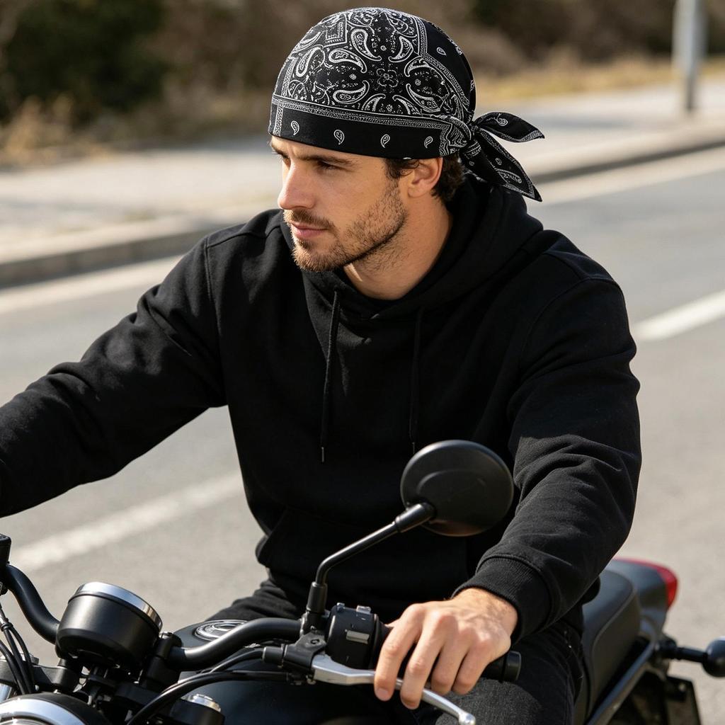 Summer Cooling Head Scarf Stretchy Breathable Sweat Wicking Helmet Liner Breathable Skull Caps For Motorcycle Cycling Men Women