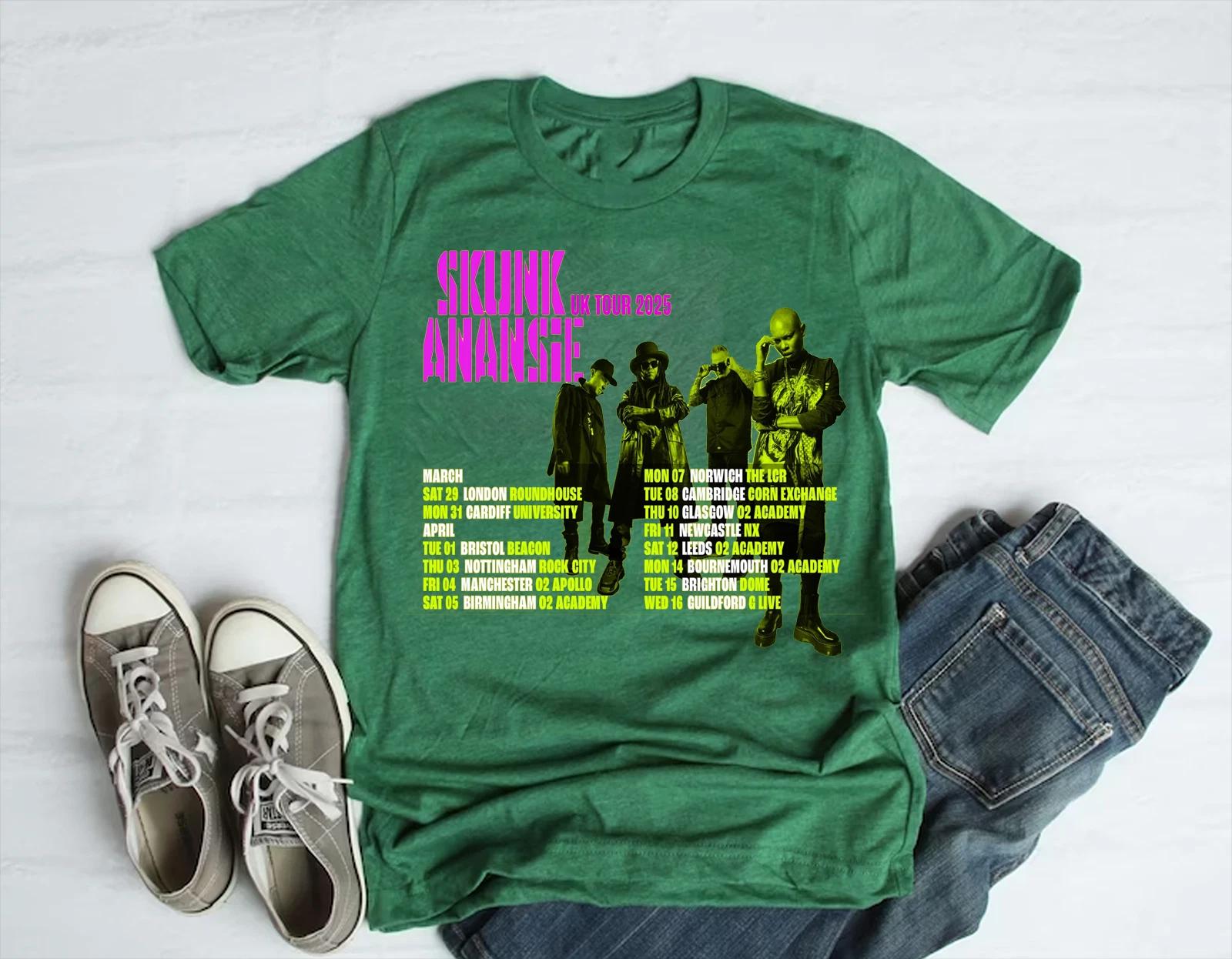 SKUNK ANANSIE 2025 tour date Green T Shirt S-5XL DO569 S