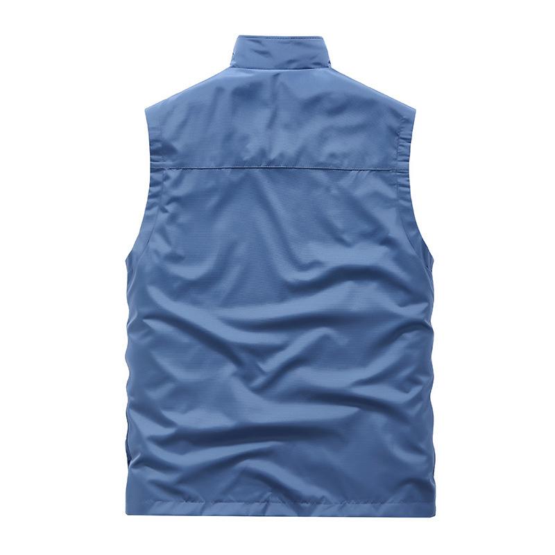 New Two-sided Vest Men's Autumn Thin Loose Large Size Outdoor Quick-drying Casual Youth Top Vest Jacket