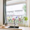 Colorful Cartoon Flower Butterfly Fully Transparent Double Sided Visible Window Sticker Home Decoration Decal