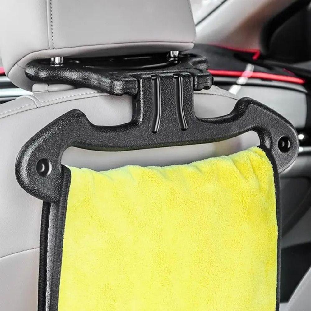 Practical Car Coat Hangers Safety Auto Storage Hooks Holder Rack Clothes Drying Rod Car Seat