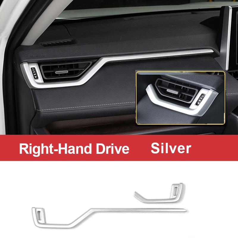 For Toyota RAV4 XA50      2024 Hybrid Car Central Control Dashboard Air Outlet Vent Strip Trim Cover Sticker