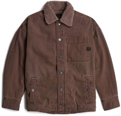 Jaqueta de meia-estação Boxy Fit Sherpa Jacke marrom D25189-D491-G824
