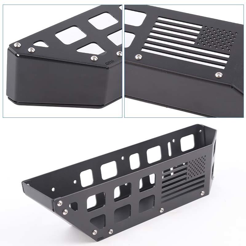For Jeep Wrangler JK 2007-2017 Car Front Under Seat Storage Box Organizer Container Interior Stowing Tidying Accessories