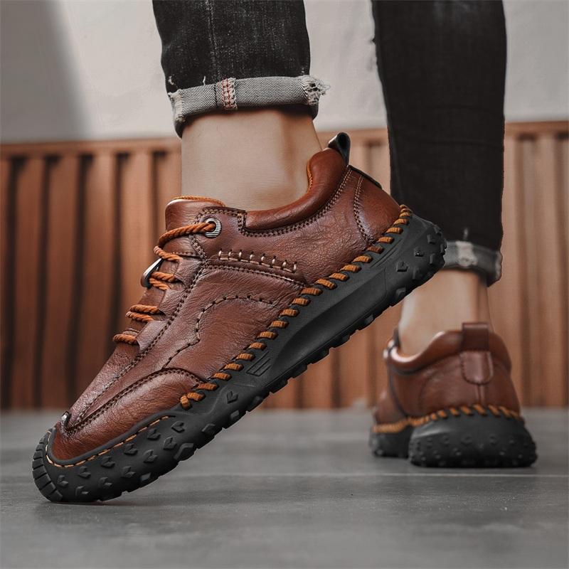 Fashion Leather Fashion Walking Shoes 2025 New Luxury Men Sneakers Male Comfortable Outdoor Shoe High Quality All-match Business Shoes