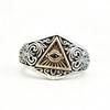 Adjustable Open Ring With Ancient Egyptian Eye Of Horus Motif Retro Vintage Bohemian Style Unisex Jewelry Men Women