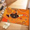 Aboriginal Art Gecko Floor Mats for Living Room, Bedroom and Room Decoration Are Suitable for Gifts.