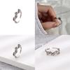 Stylish Womens Snake Ring With Green Eye Stone Vintage Material Copper