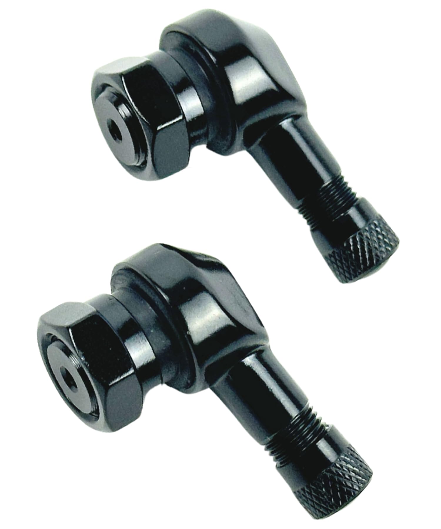 HTharros Air Valve Stem 90 Degree Aluminum Tubeless Tire 11.5mm чёрный