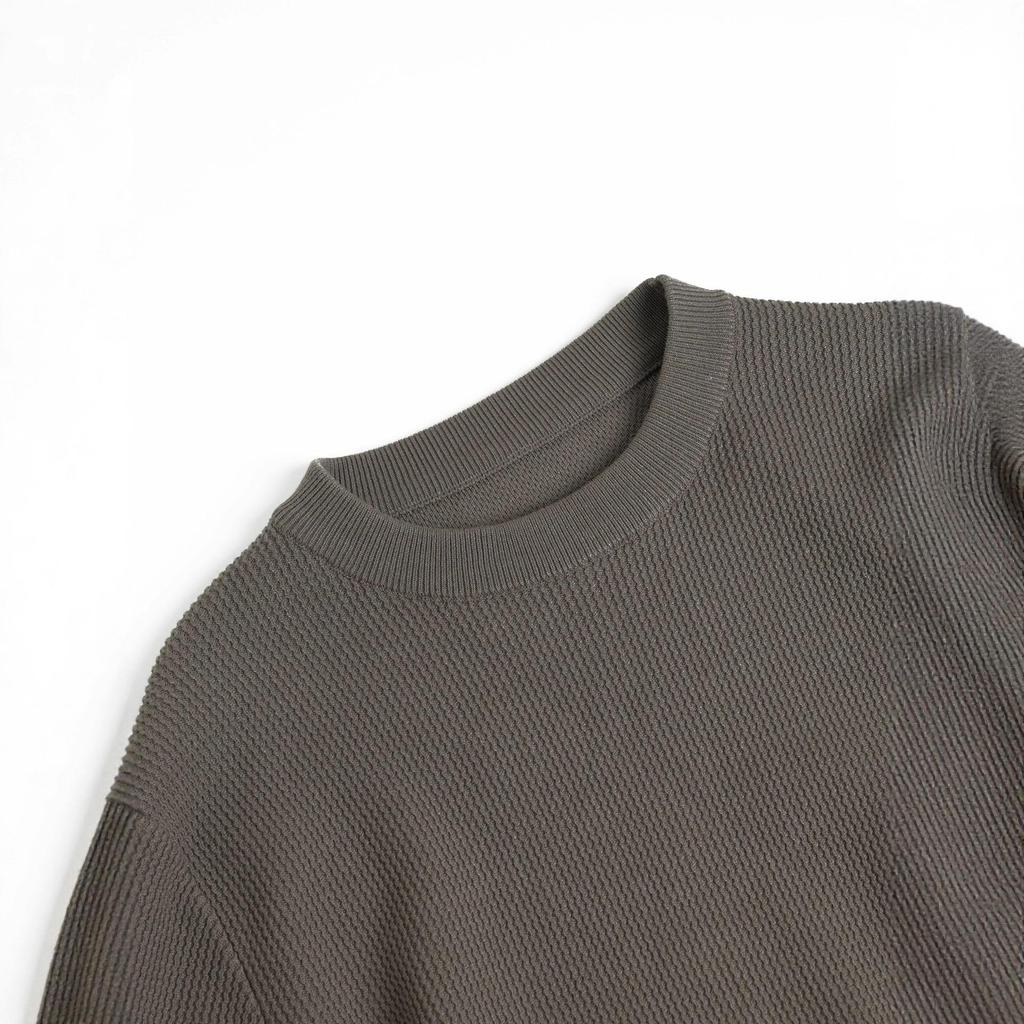 Old Money Style Men's Round Neck Long Sleeve Knit Sweater - Autumn/Winter Casual High-End Feel
