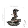 1pc MiniDeal Handmade Resin Backflow Incense Burner - for Lotus Buddha Hand Waterfall Design, for Relaxation,Handmade Design