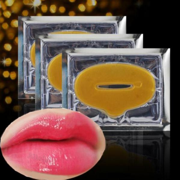 Gold Collagen Crystal Lip Mask Care Nawilżenie Nawilżenie Naprawa Usuń zmarszczki