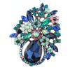 Luxury Women Men Full Crystal Exquisite Badges Brooch Pin Fashion Trendy Flower Jewelry Party Banquet Buckle Pins