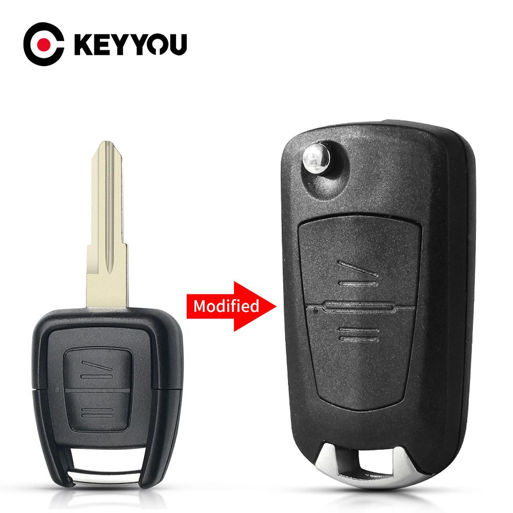 Modified Car Flip Key Case For Vauxhall Opel Astra Zafira Vectra Omega 2 Buttons Remote Key Shell Hu100/Hu46/Hu43/Ym28