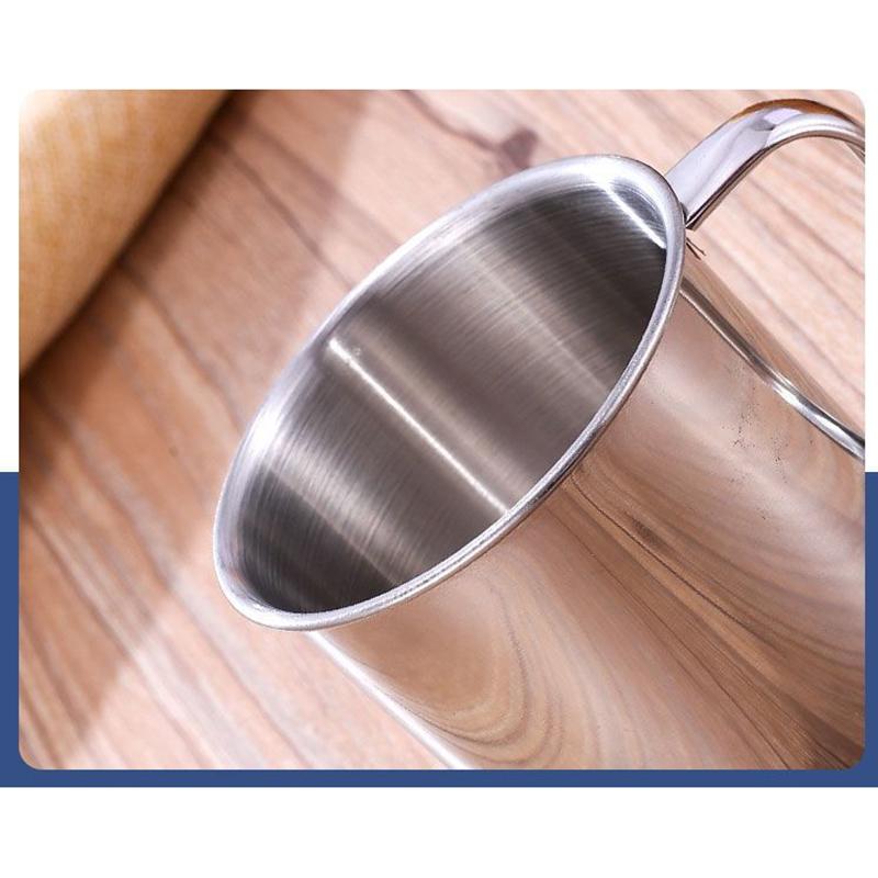 250ml Mini 304 Stainless Steel Cup, Simple Handheld Water & Mouthwash Cup for Household Use