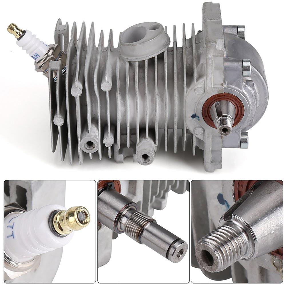 Metal Cylinder Piston Crankshaft Assembly Compact Dark Grey Engine Motor Cylinder Easy to Install for Stihl MS170 MS180 018