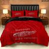 Detroit Wings Pattern Bedding uilt Set uilt Cover Pillowcase Home Decoration Birthday Gift (1 * duvet cover + 2 * pillowcase without core)