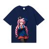 Anime One Piece Perona Hollow Ghost Goth Style Vertical Portrait Print Tshirt Unisex Retro Unisexga Oversized Cotton Short Sleeve
