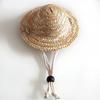 Cappello per Animali Traspirante di Paglia Estivo Animale Domestico Creativo Fatto a Mano Cappellino da Sole per Esterno
