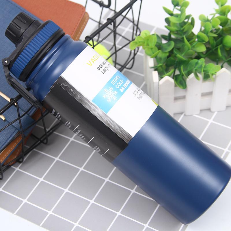 Large Capacity 304 Stainless Steel Sports Water Bottle for Fitness Outdoor Travel Car Cup - New 2025 Model