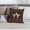 Vintage Rock Music Pillow Case Short Plush Double-sided Print Square Throw Pillow Covers Sofa Home Cushion Decor
