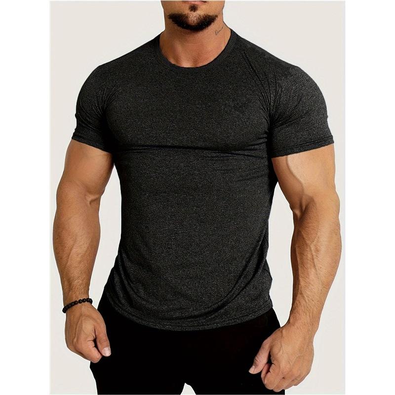 Sports Tight-fitting Stretch Casual Quick-drying Running Round Neck Short-sleeved Top