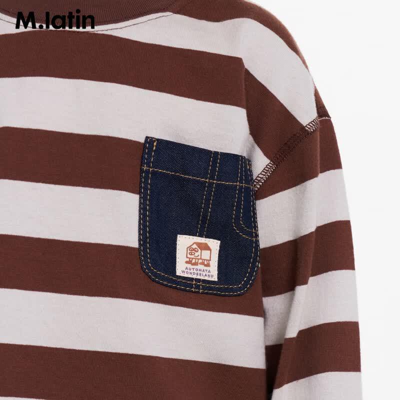 M.Latin Boys' Retro Stripe Long Sleeve T-Shirt
