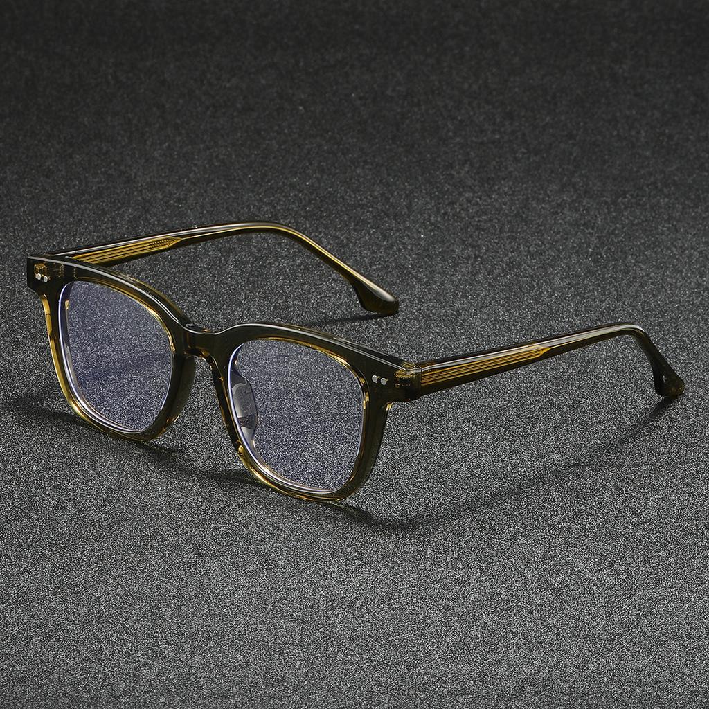 Fashion Myopia Glasses Frame Women Anti Blue Light Reading Glasses Men Business Square Eyeglasses Vintage Prescription Eyewear