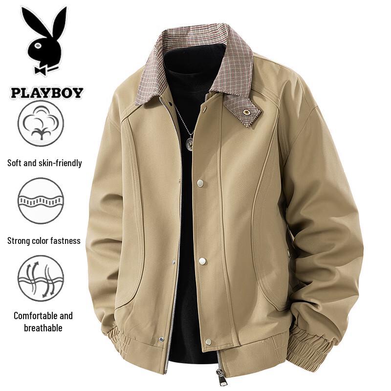 Playboy Men's Windproof Casual Jacket
