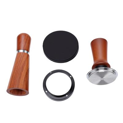51mm Coffee Accessories Kit with Tamper Coffee Needle Distributor and Dosing Funnel Ring