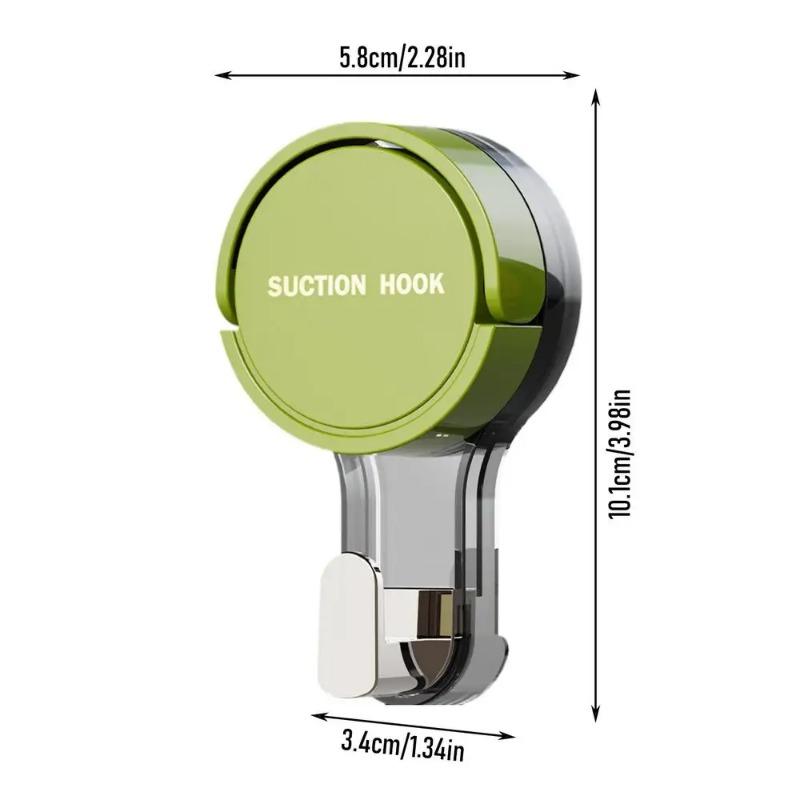 

Настенный вакуумный крючок-присоска без сверления, крючок для ключей/полотенца для ванной/кухни, съемный крючок для хранения green