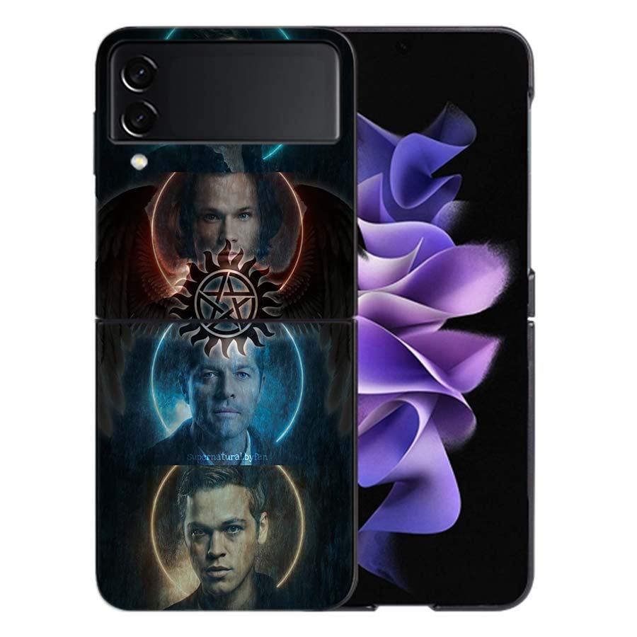 Babaite Supernatural SPN Dean And Sam Phone Case For Samsung Z Flip 6 7 5G Galaxy Z Flip 5 4 3 5G Cases Shockproof Hard Cover TP