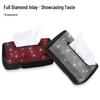 Diamond Studded Car Tissue Holder - Sun Visor & Armrest Mount, Luxurious Pull-out Design, Cute & Convenient In-Car Accessory