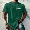 Men's Vintage Texture Printed Short Sleeve T Shirt Loose Fit Casual Summer Daily Wear Top Soft Fabric Comfortable Design