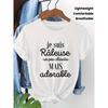 Europäische Größen Damen Lustiges Französisches Zitat T-Shirt