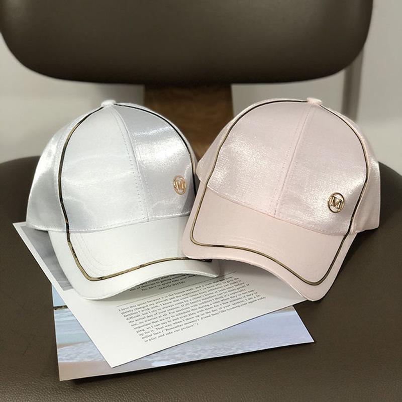 Rimiut Gold Border Shining M Women Men Baseball Caps Causal Black White Pink Classic Women Hat Hiphop şapka Caps for Men