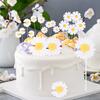 1set Daisy Cake Topper Multi Size Paper Daisy Flower Cake Picks Girl Birthday Party Baby Shower Cake Decoration Wedding Supplies