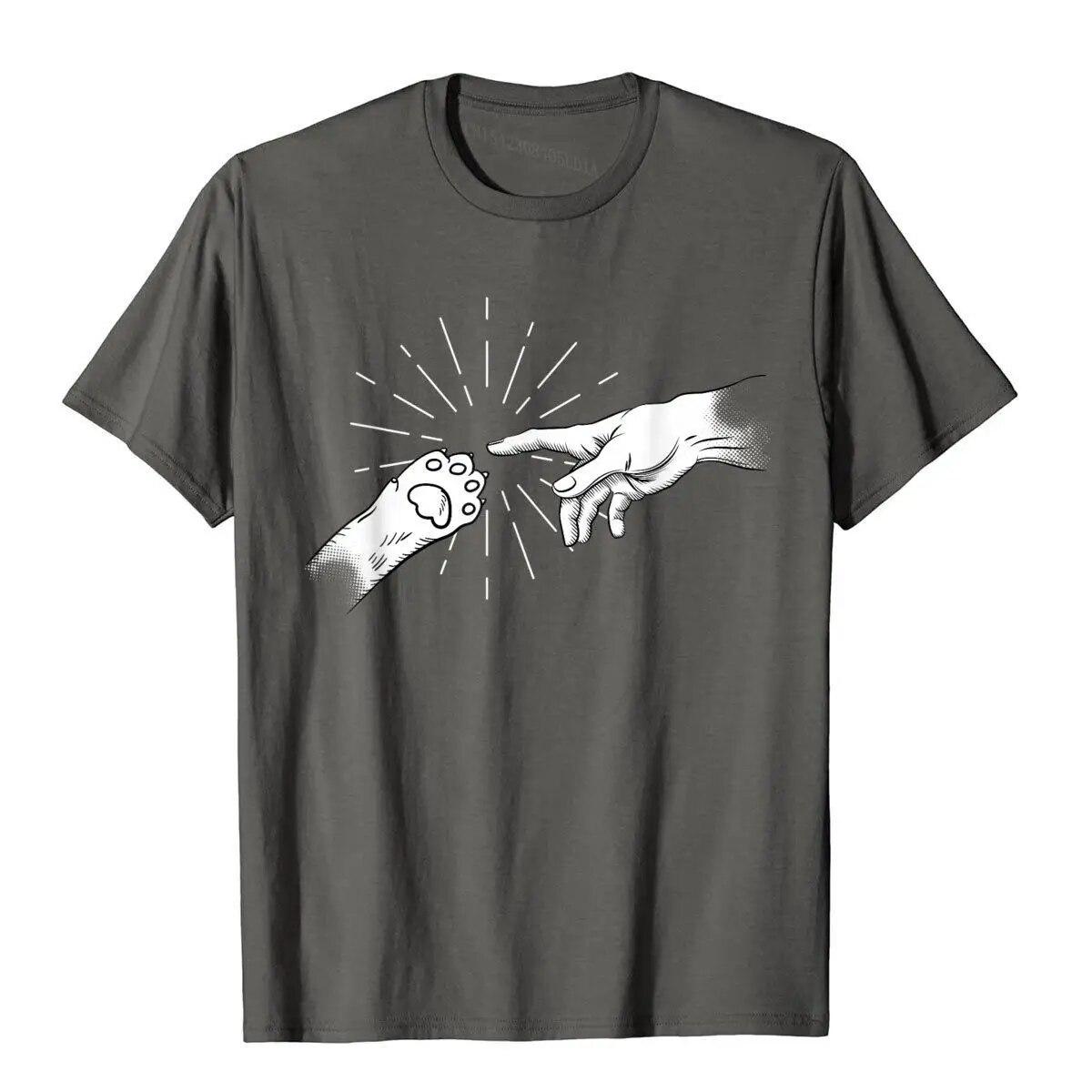 Подарочная футболка «Создание кота», забавная футболка для любителей кошек, распродажа, уникальные футболки, хлопковые топы унисекс, футболка для улицы, Harajuku Camisas L