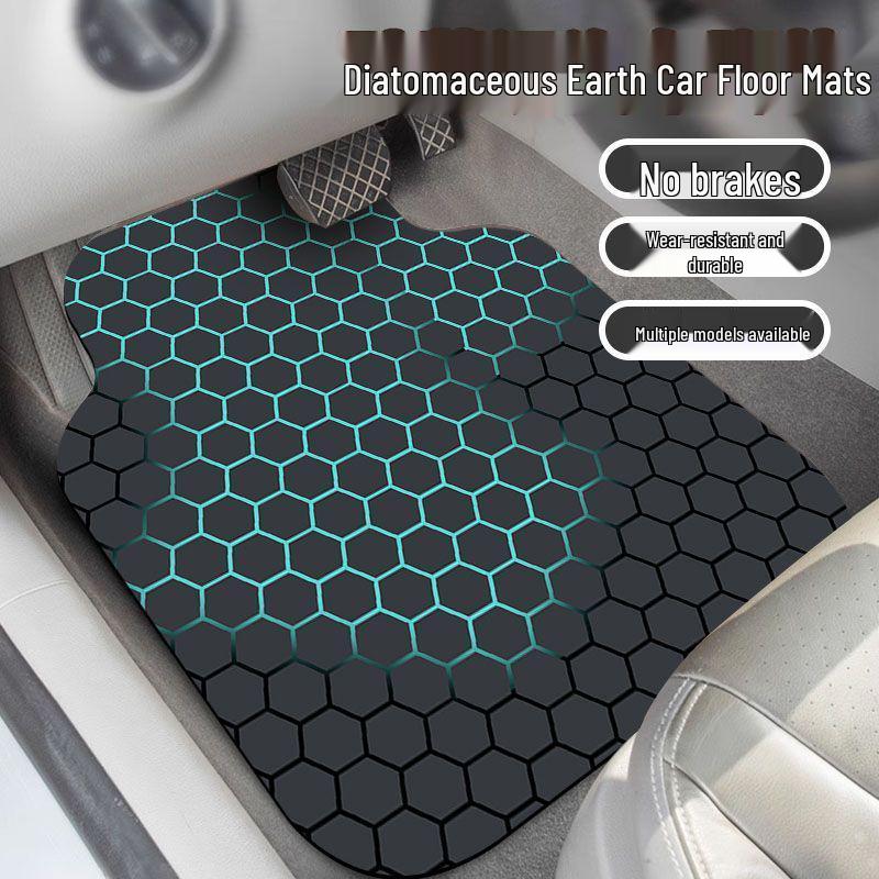 Diatomaceous Earth Car Mats: Absorbent, Wear & Stain-Resistant, Removable, Decorative, Universal Fit