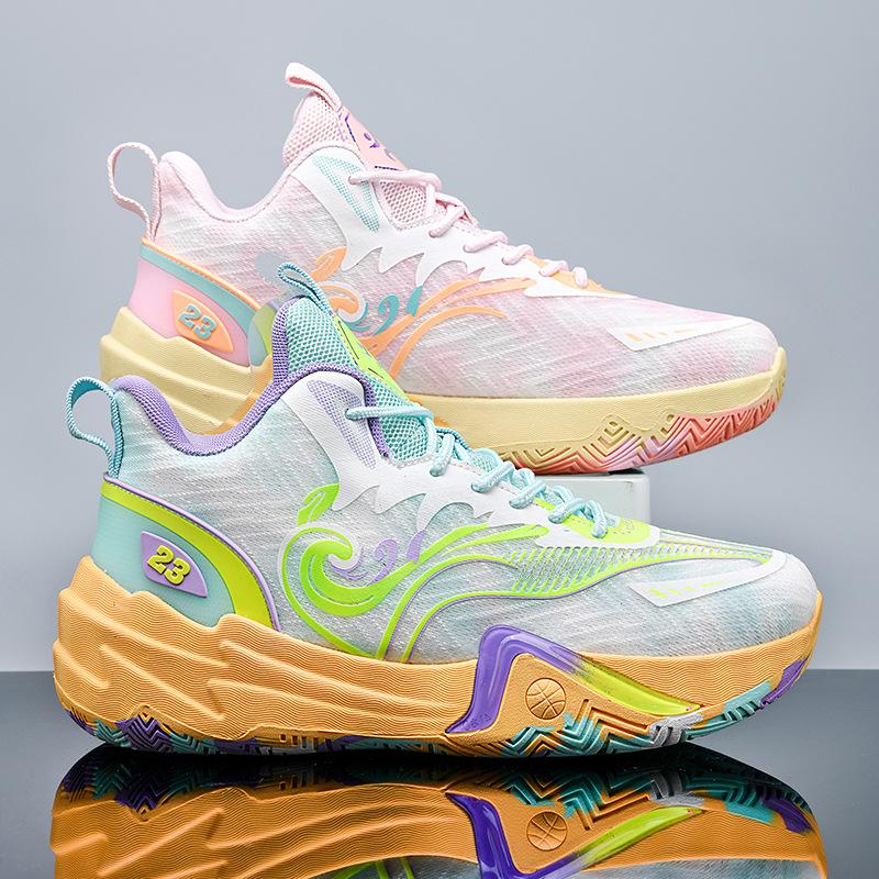 

2025 new basketball shoes new mesh men s and women s mandarin duck blue sneakers actual combat boots student training sneakers 45