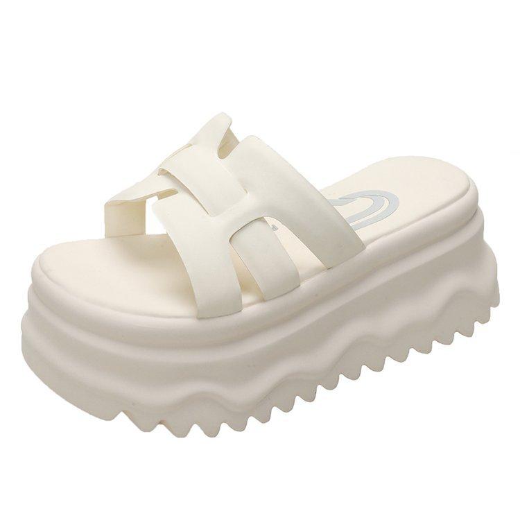 

[youshilai] Small height-increasing slippers are not tired to wear outside 2025 new lightweight thick-bottomed cool slippers 39