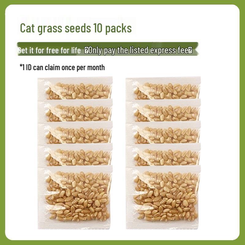 Cat Grass Hydroponic Kit: Wheatgrass Catnip Snacks for Hairball Relief