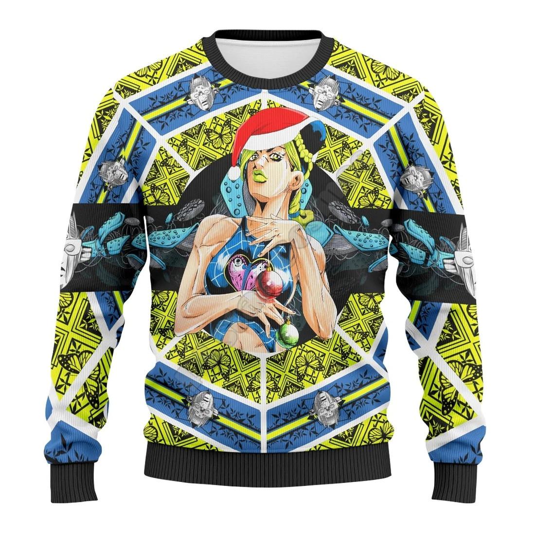 

Men s Tops Comfortable Round Neck Long Sleeve Sweatshirt Personalized 3D Digital Character Printed Tops 5XL